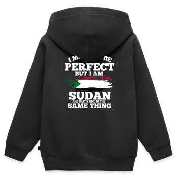 Sudan - Kids Premium Organic Zip-up Hoodie - black - Back - AI Model Kid Male (0cm)