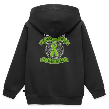 Psychologie Psychologe - Kinder Premium Organic Zip Hoodie - Schwarz - Hinten - AI Model Kid Male (0cm)