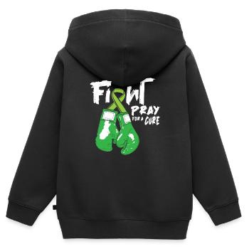 Psychologie Psychologue Guérison - Sweat Premium à capuche zippé enfant bio - noir - Dos - AI Model Kid Male (0cm)
