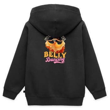 Danse du ventre Je préfère danser le ventre - Sweat Premium à capuche zippé enfant bio - noir - Dos - AI Model Kid Male (0cm)