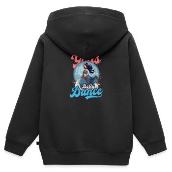 Danse du ventre Real Girls Danse du ventre - Sweat Premium à capuche zippé enfant bio - noir - Dos - AI Model Kid Male (0cm)