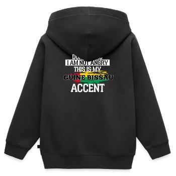 Kenya - Sweat Premium à capuche zippé enfant bio - noir - Dos - AI Model Kid Male (0cm)
