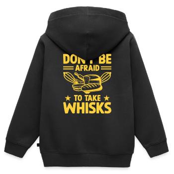 Boulangerie Boulangerie Pâtisserie Confiserie Boulanger Confiserie - Sweat Premium à capuche zippé enfant bio - noir - Dos - AI Model Kid Male (0cm)