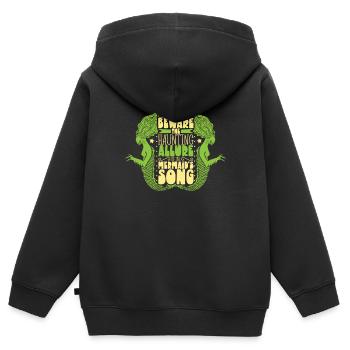 Creepy Sirens, Horror Mermaid, Creepy - Kids Premium Organic Zip-up Hoodie - black - Back - AI Model Kid Male (0cm)