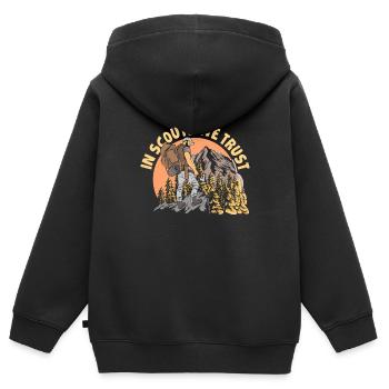Pfadfinder - Kinder Premium Organic Zip Hoodie - Schwarz - Hinten - AI Model Kid Male (0cm)