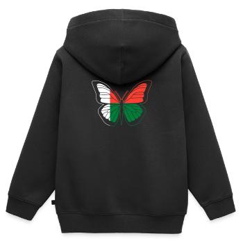 Madagascar - Kids Premium Organic Zip-up Hoodie - black - Back - AI Model Kid Male (0cm)