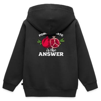 grenade - Sweat Premium à capuche zippé enfant bio - noir - Dos - AI Model Kid Male (0cm)