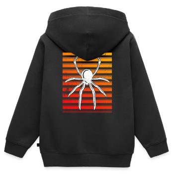 Spider Owner Spider Spider Breeder - Kids Premium Organic Zip-up Hoodie - black - Back - AI Model Kid Male (0cm)