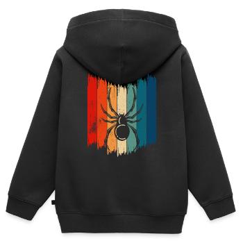 Spider Owner Spider Spider Breeder - Kids Premium Organic Zip-up Hoodie - black - Back - AI Model Kid Male (0cm)