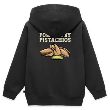 Steak - Kinder Premium Organic Zip Hoodie - Schwarz - Hinten - AI Model Kid Male (0cm)