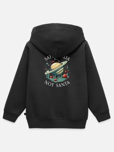 Miracolo dei Saturnali Roma Antica e Giulio Cesare - Felpa Premium con cappuccio con zip bambino bio - nero