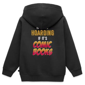Es Ist Kein Horten, Wenn Es Sich Um - Kinder Premium Organic Zip Hoodie - Schwarz - Hinten - AI Model Kid Male (0cm)