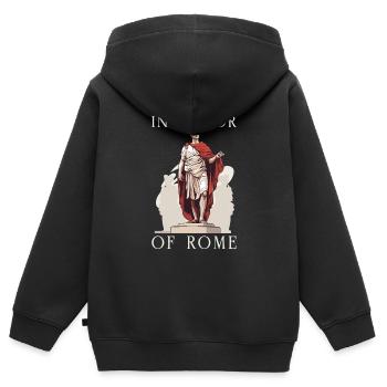 Saturnalien-wunder Das Antike Rom Und Julius Cäsar - Kinder Premium Organic Zip Hoodie - Schwarz - Hinten - AI Model Kid Male (0cm)