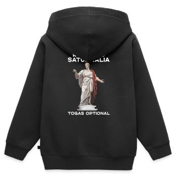 Saturnalien-wunder Das Antike Rom Und Julius Cäsar - Kinder Premium Organic Zip Hoodie - Schwarz - Hinten - AI Model Kid Male (0cm)