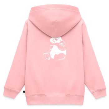 K Pop Kpop Korean Pop Panda - Kids Premium Organic Zip-up Hoodie - rose - Back - AI Model Kid Female (0cm)