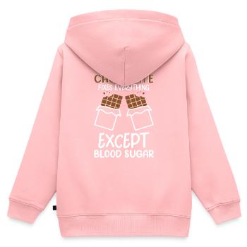 Typ-1-diabetes Lustige - Kinder Premium Organic Zip Hoodie - Rosa - Hinten - AI Model Kid Female (0cm)