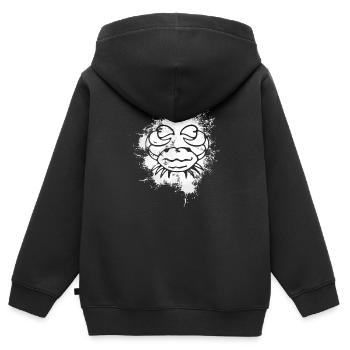 Sternzeichen Krebs Symbol - Kinder Premium Organic Zip Hoodie - Schwarz - Hinten - AI Model Kid Male (0cm)