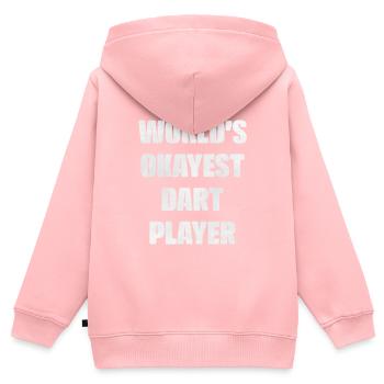 Fléchettes - Sweat Premium à capuche zippé enfant bio - rose - Dos - AI Model Kid Female (0cm)