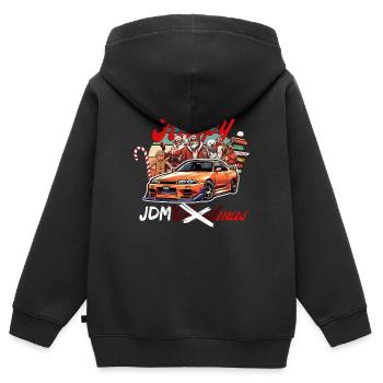 Jdm christmas edition / Tuning Mechanic Costume - Kids Premium Organic Zip-up Hoodie - black - Back - AI Model Kid Male (0cm)