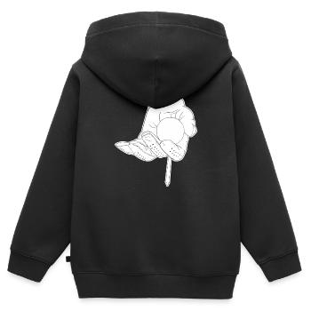 Golf Golfer Golfen - Kinder Premium Organic Zip Hoodie - Schwarz - Hinten - AI Model Kid Male (0cm)