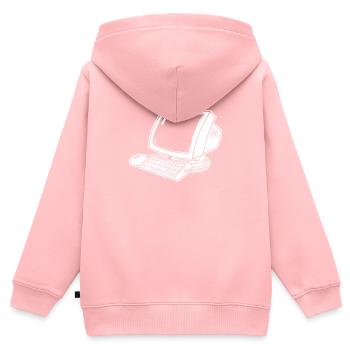 Web Developer Web Developer Computer - Kids Premium Organic Zip-up Hoodie - rose - Back - AI Model Kid Female (0cm)