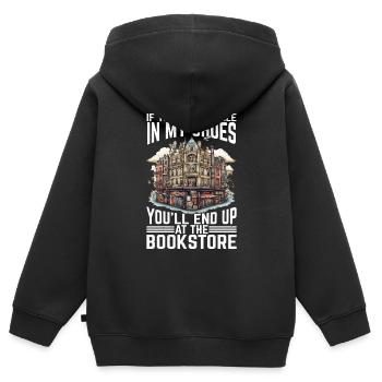 If You Walk A Mile In My Shoes 5 - Kids Premium Organic Zip-up Hoodie - black - Back - AI Model Kid Male (0cm)