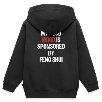 My Good Mood est sponsorisé par Feng Shui - Sweat Premium à capuche zippé enfant bio - noir - Dos - AI Model Kid Male (0cm)