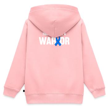 Spondylarthrite ankylosante, spondylarthrite ankylosante - Sweat Premium à capuche zippé enfant bio - rose - Dos - AI Model Kid Female (0cm)