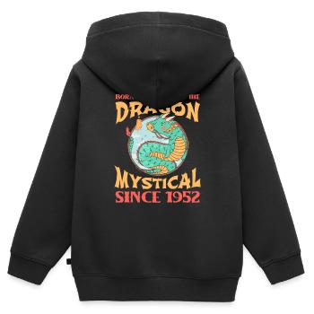Jahr Des Drachen 2024 - Kinder Premium Organic Zip Hoodie - Schwarz - Hinten - AI Model Kid Male (0cm)