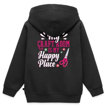 Cardmaker Scrapbooking-kartenherstellungssets Für - Kinder Premium Organic Zip Hoodie - Schwarz - Hinten - AI Model Kid Male (0cm)