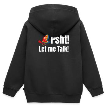 Chut - Sweat Premium à capuche zippé enfant bio - noir - Dos - AI Model Kid Male (0cm)