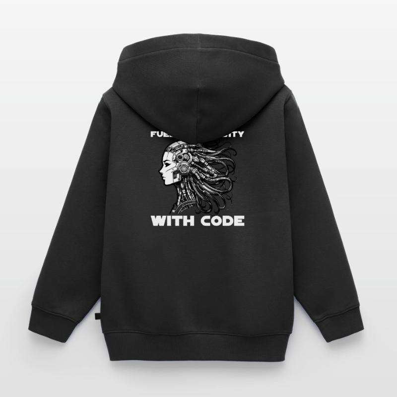 Artificial Intelligence, Machine Learning, Data Kids Premium Organic Zip-up Hoodie