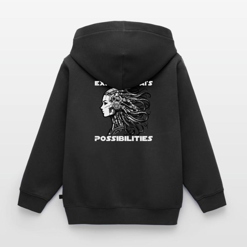 Artificial Intelligence, Machine Learning, Data Kids Premium Organic Zip-up Hoodie