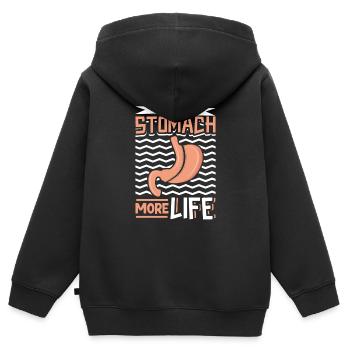 Gastric sleeve gastrectomy Sleeve gastrectomy - Kids Premium Organic Zip-up Hoodie - black - Back - AI Model Kid Male (0cm)