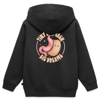 Gastric sleeve, gastric sleeve, gastrectomy, gastrectomy - Kids Premium Organic Zip-up Hoodie - black - Back - AI Model Kid Male (0cm)