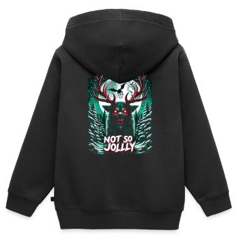 Pas si joyeux Festif Slasher Candy Cane Menace - Sweat Premium à capuche zippé enfant bio - noir - Dos - AI Model Kid Male (0cm)