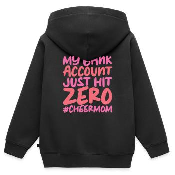 My Bank Account Just Hit Zero - Kinder Premium Organic Zip Hoodie - Schwarz - Hinten - AI Model Kid Male (0cm)