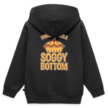 Nobody Likes A Soggy Bottom 2 - Kids Premium Organic Zip-up Hoodie - black - Back - AI Model Kid Male (0cm)
