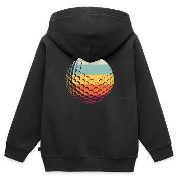 Golf Golfer Golfen - Kinder Premium Organic Zip Hoodie - Schwarz - Hinten - AI Model Kid Male (0cm)