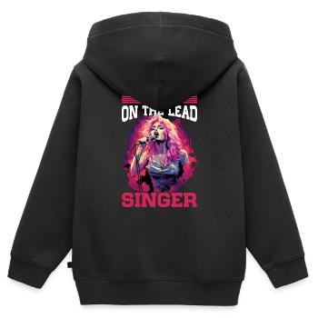 Dibs On The Lead Singer 6 - Kids Premium Organic Zip-up Hoodie - black - Back - AI Model Kid Male (0cm)