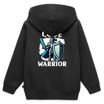 Analyste Piratage Éthique Cybersécurité Éthique - Sweat Premium à capuche zippé enfant bio - noir - Dos - AI Model Kid Male (0cm)