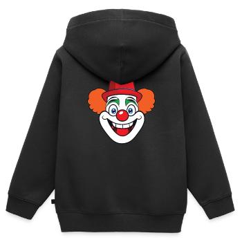 Costume de carnaval Carnaval Carnaval - Sweat Premium à capuche zippé enfant bio - noir - Dos - AI Model Kid Male (0cm)