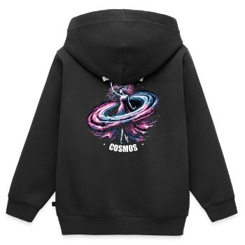 Astrofotografie Astronomie Weltraumkamera - Kinder Premium Organic Zip Hoodie - Schwarz - Hinten - AI Model Kid Male (0cm)