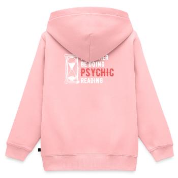 I'd Rather Psychic Card Astrologers - Kids Premium Organic Zip-up Hoodie - rose - Back - AI Model Kid Female (0cm)