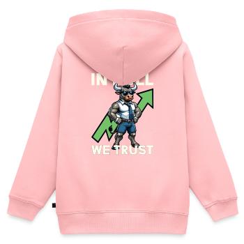 Stock Traders, Forex Traders, Investor Trading - Kids Premium Organic Zip-up Hoodie - rose - Back - AI Model Kid Female (0cm)