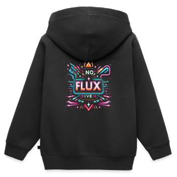 Pas de flux donné 13 - Sweat Premium à capuche zippé enfant bio - noir - Dos - AI Model Kid Male (0cm)