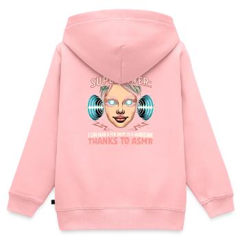 Asmr Whispering Asmr Enthusiast Mindfulness - Kids Premium Organic Zip-up Hoodie - rose - Back - AI Model Kid Female (0cm)