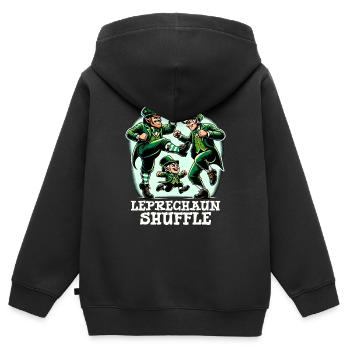 Irish Dancing Ireland Outfit Irish Music - Kinder Premium Organic Zip Hoodie - Schwarz - Hinten - AI Model Kid Male (0cm)