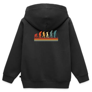 Golf Golfers Golfing - Kids Premium Organic Zip-up Hoodie - black - Back - AI Model Kid Male (0cm)