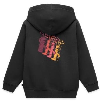 Golf Golfers Golfing - Kids Premium Organic Zip-up Hoodie - black - Back - AI Model Kid Male (0cm)